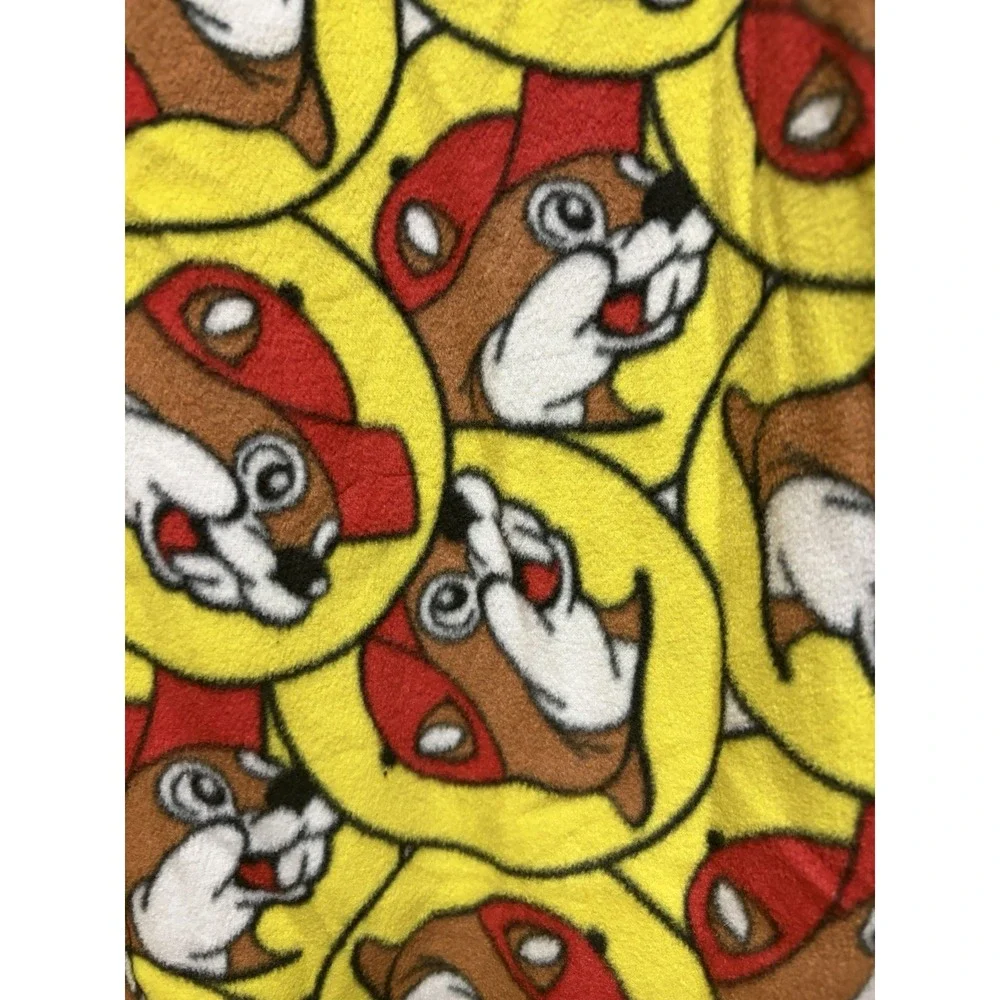 Unisex Kids Buc-ee's Beaver Fleece Hooded Zip One-Piece Pajamas SM/MD